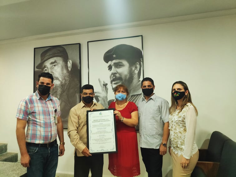 Premio Nacional de Innovación 2020 al Dr.C. Alfonso Chang Rodríguez de la Empresa Geominera de Camagüey