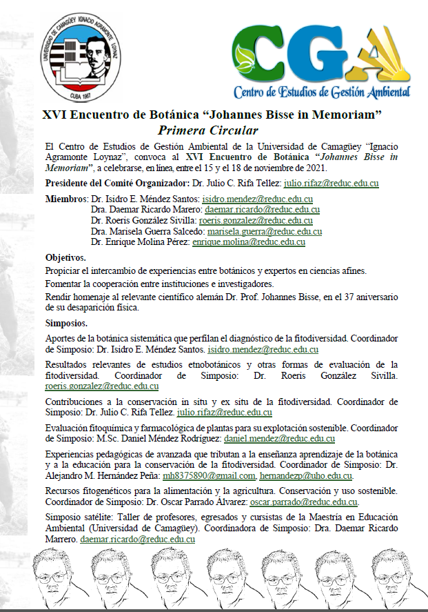 XVI Encuentro de Botánica “Johannes Bisse in Memoriam”